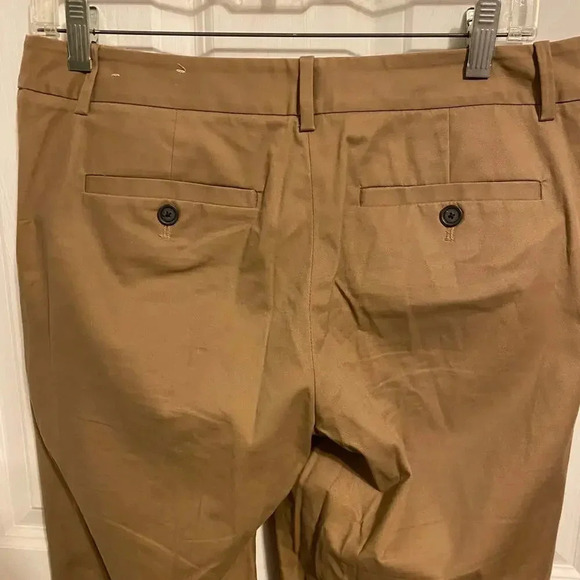 Ann Taylor Loft Cream Brown Dress Pants Women Size 2 Pocket - Picture 4 of 6